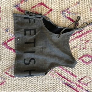 Never worn ‘fetish’ top